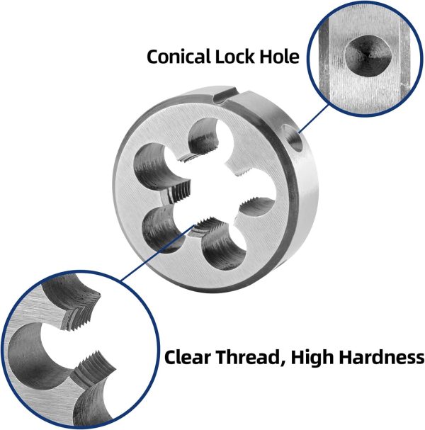 Burkit Threading Die Alloy Steel 1/2-28 UNEF Right Hand-3