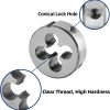 Burkit 3/8-16 UNC Right Hand Thread Die Alloy Steel-3