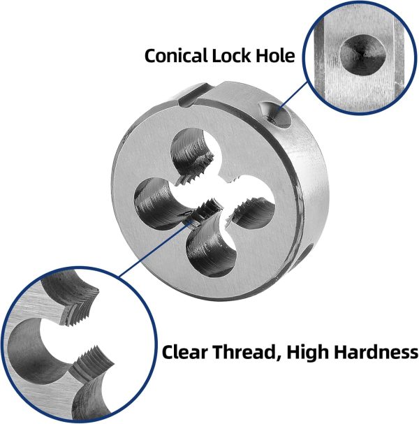 Burkit 3/8-16 UNC Right Hand Thread Die Alloy Steel-3