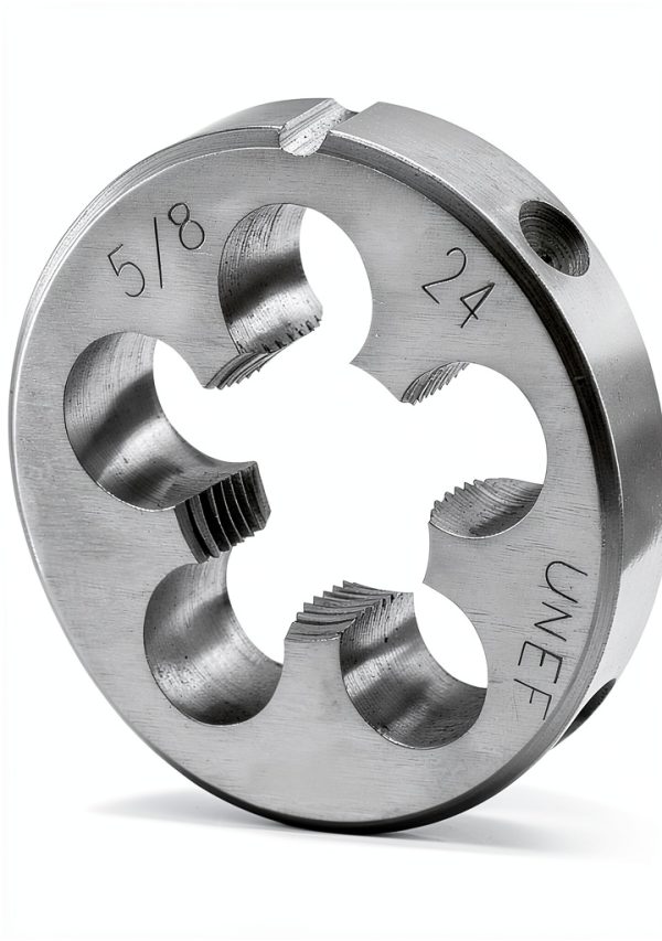 Burkit Threading Die 5/8-24 UNEF Alloy Steel Right Hand-0