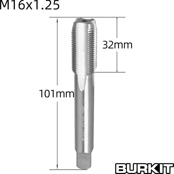 Burkit M16x1.25 Thread Tap Straight Flute Design-1