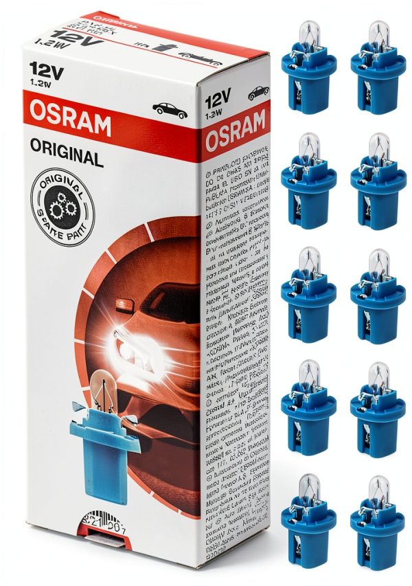 Osram Original B8.5d Blue 12V 1000 Lumen Light Bulb Model 2721MFX-1