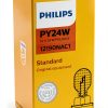 Philips PY24W Rear Turn Signal Bulb 12190NAC1 Universal 12V T‑Shape-1