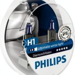 Philips H1 Headlight Bulb 5000K White 2-Pack Bright Blue Upgrade-0