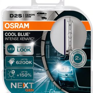 OSRAM XENARC COOL BLUE INTENSE D2S Headlight Bulb Duo Box 3500 Lumen-0