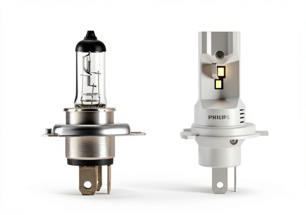 Philips Ultinon Pro6000 Boost Gen2 Direct-Fit H4-LED Approved LED Bulb*, Up to 300% Brightness**, 5800K, Set of 2-3