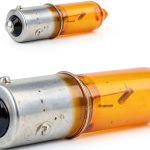 Carall 2 PCS Car Halogen Bulbs H21 BAW9s HY21W 12V 21W Amber, For Indicator Lights Car Bulbs, Beam Low/High Beam Fog Light Replacement-0