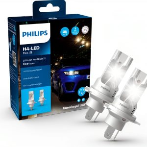 Philips Ultinon Pro6000 Boost Gen2 Direct-Fit H4-LED Approved LED Bulb*, Up to 300% Brightness**, 5800K, Set of 2-0